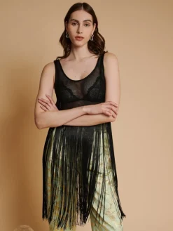 Sister Jane Ghospell Sadie Fringe Tank Top | Women Tops | Ghospell