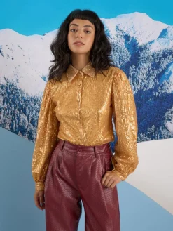 Sister Jane Ghospell  Tilda Sequin Shirt | Women Tops | Ghospell