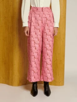 Sister Jane Ghospell Tori Jacquard Trousers | Women Bottoms | Ghospell