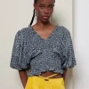 Sister Jane Ghospell Uma Floral Shirring Top | Women Tops | Ghospell