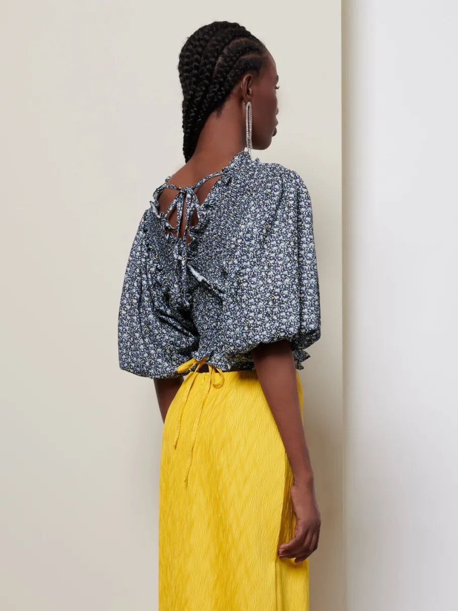 Sister Jane Ghospell Uma Floral Shirring Top | Women Tops | Ghospell