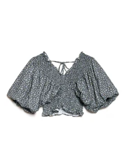 Sister Jane Ghospell Uma Floral Shirring Top | Women Tops | Ghospell