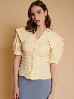 Sister Jane Ghospell Una Gingham Shirt | Women Tops | Ghospell