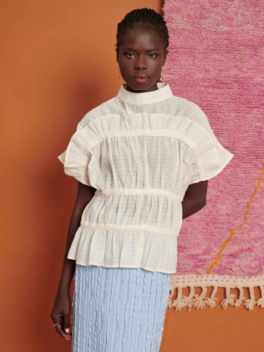 Sister Jane Ghospell Yasmin Ruched Top | Women Tops | Ghospell