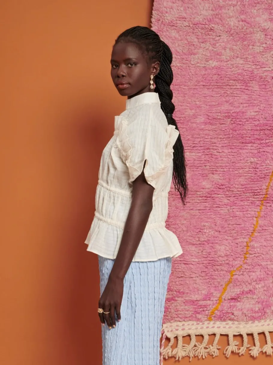 Sister Jane Ghospell Yasmin Ruched Top | Women Tops | Ghospell