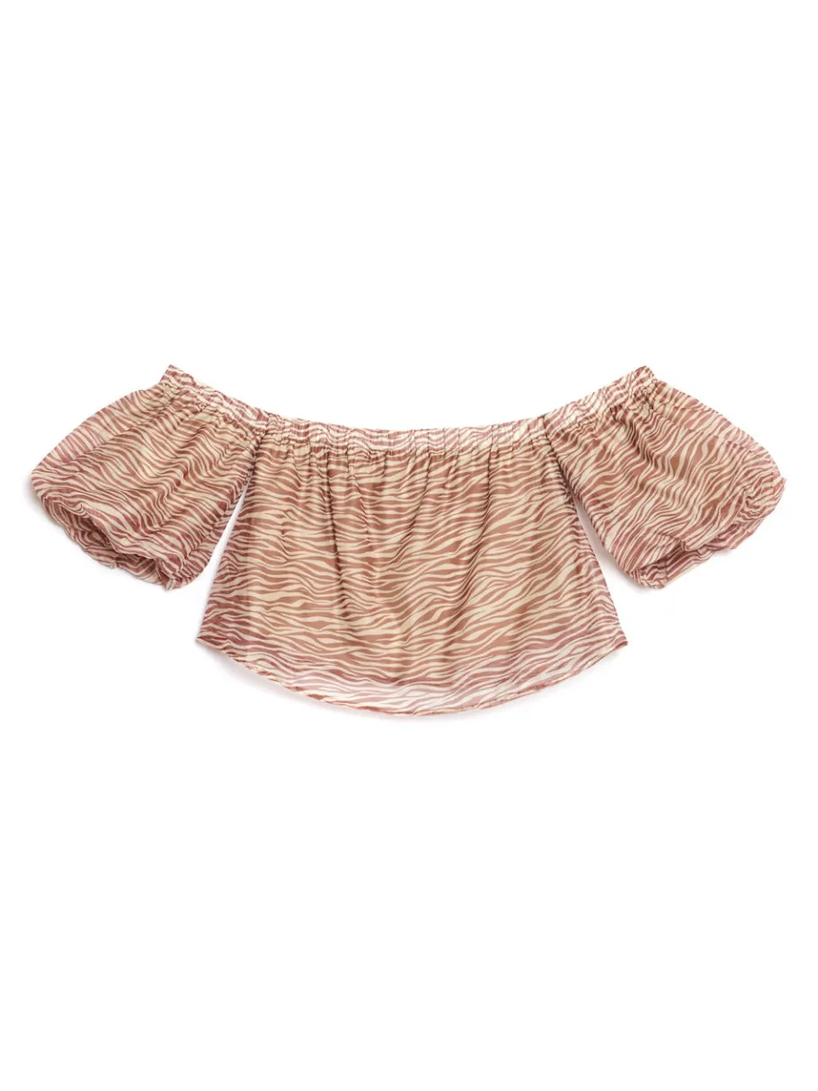 Sister Jane Ghospell Zoya Zebra Bandeau Top | Women Tops | Ghospell