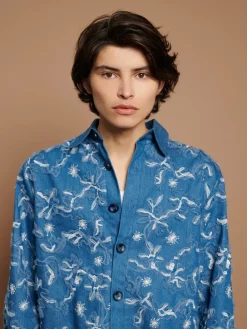 Sister Jane Honeycomb Denim Over Shirt | Women Tops | Shirts