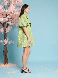 Sister Jane Laurel Jacquard Bow Dress | Women Dresses