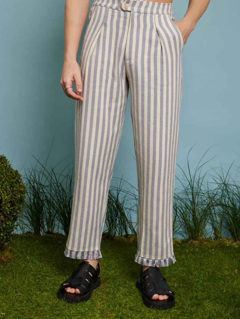 Sister Jane Layne Fray Stripe Trousers | Trousers