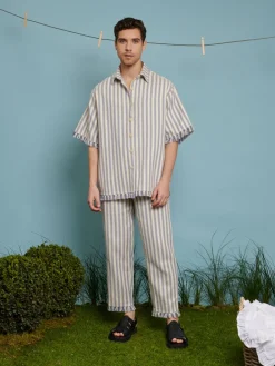 Sister Jane Layne Fray Stripe Trousers | Trousers
