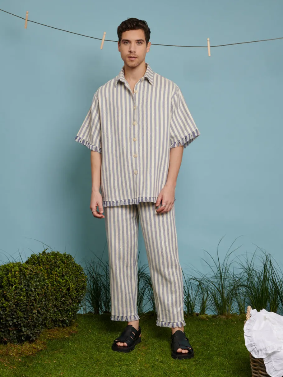 Sister Jane Layne Fray Stripe Trousers | Trousers