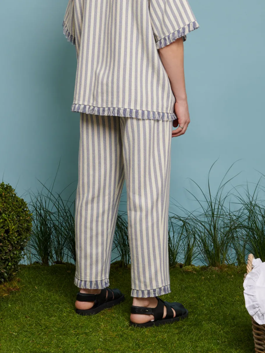 Sister Jane Layne Fray Stripe Trousers | Trousers