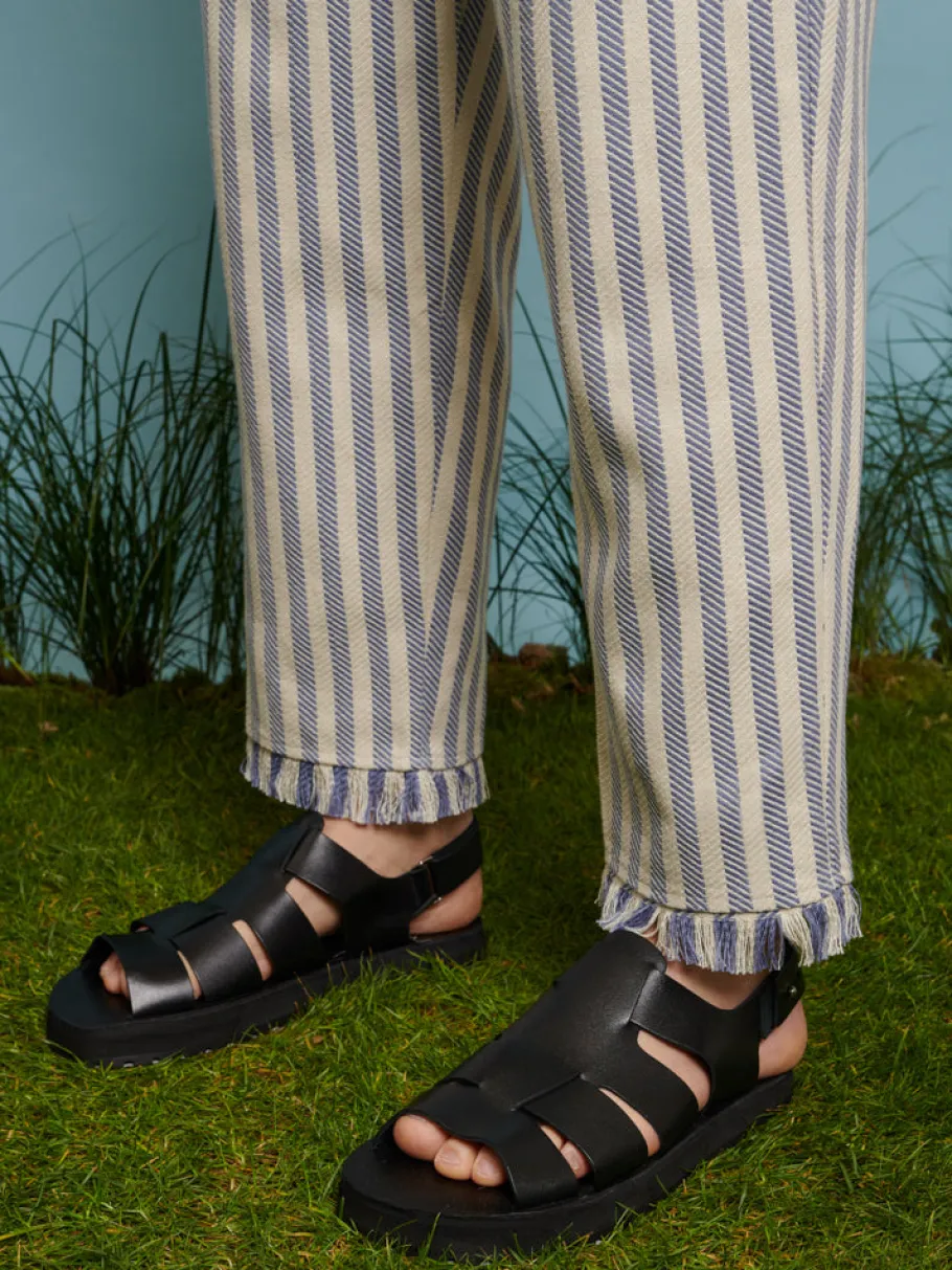 Sister Jane Layne Fray Stripe Trousers | Trousers