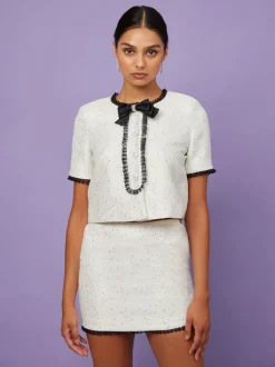 Sister Jane Odette Sequin Tweed Skirt | Women Bottoms