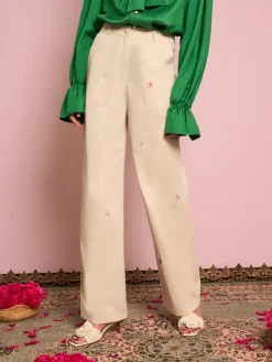 Sister Jane Primrose Embroidered Trousers | Women Bottoms