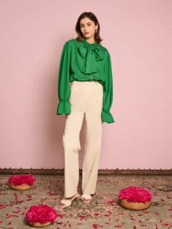 Sister Jane Primrose Embroidered Trousers | Women Bottoms