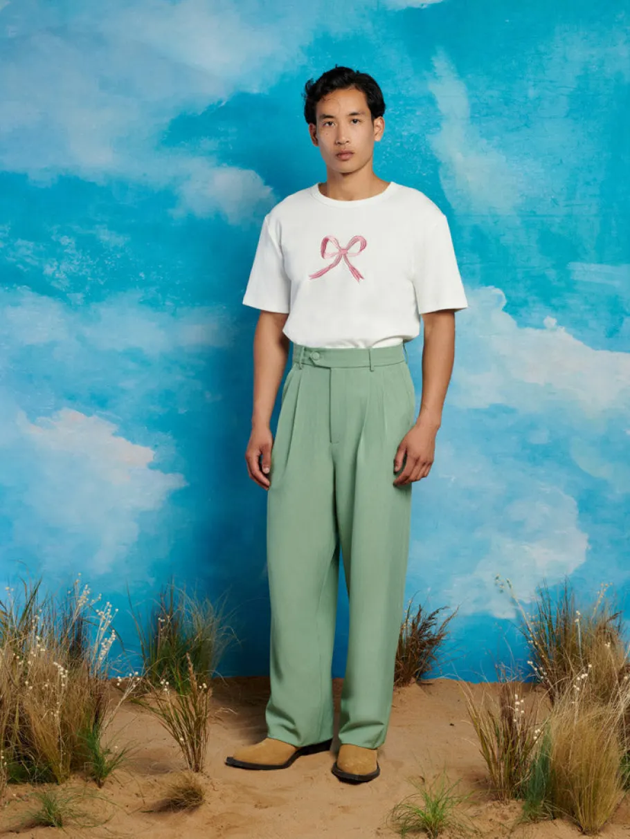 Sister Jane Rory Bow Embroidered T-shirt | Women Tops | Shirts