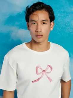 Sister Jane Rory Bow Embroidered T-shirt | Women Tops | Shirts