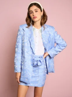 Sister Jane Sapphire Rose Jacquard Blazer | Women Jackets