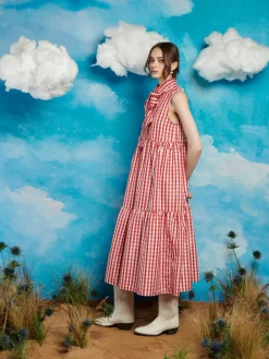 Sister Jane Stables Gingham Bow Dress | Women Dresses