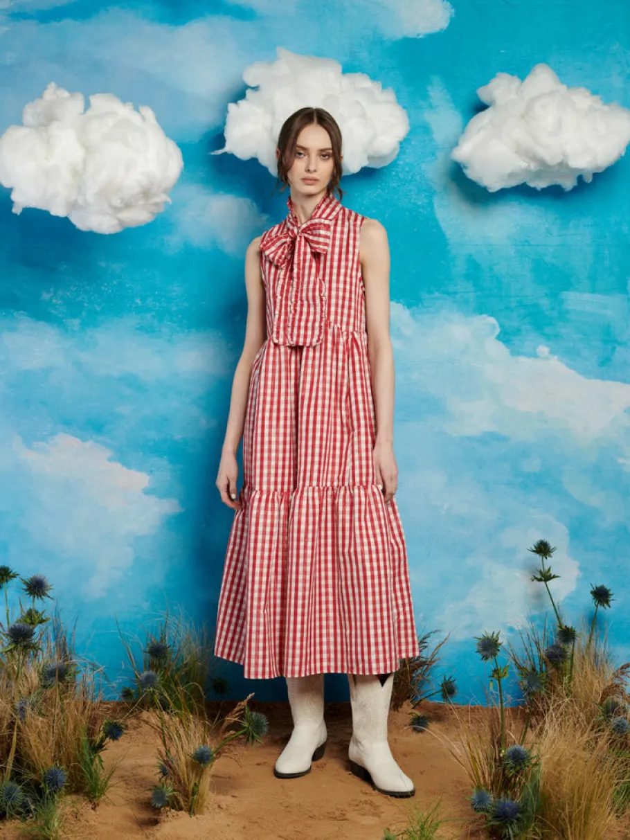 Sister Jane Stables Gingham Bow Dress | Women Dresses