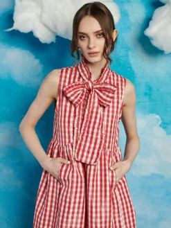 Sister Jane Stables Gingham Bow Dress | Women Dresses