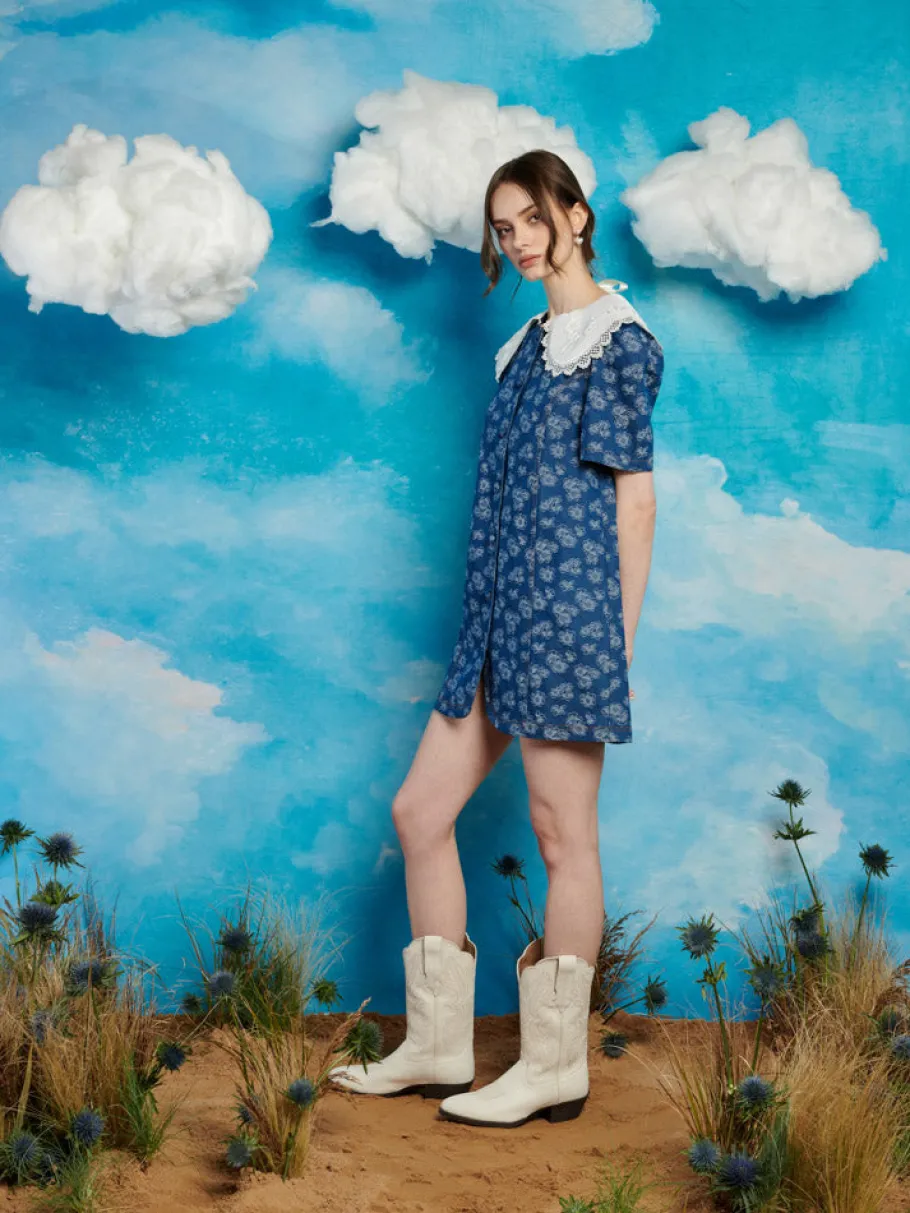 Sister Jane Wildflower Denim Mini Dress | Women Dresses
