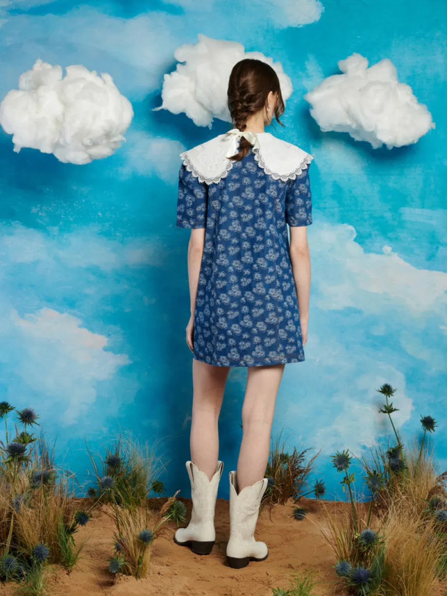 Sister Jane Wildflower Denim Mini Dress | Women Dresses